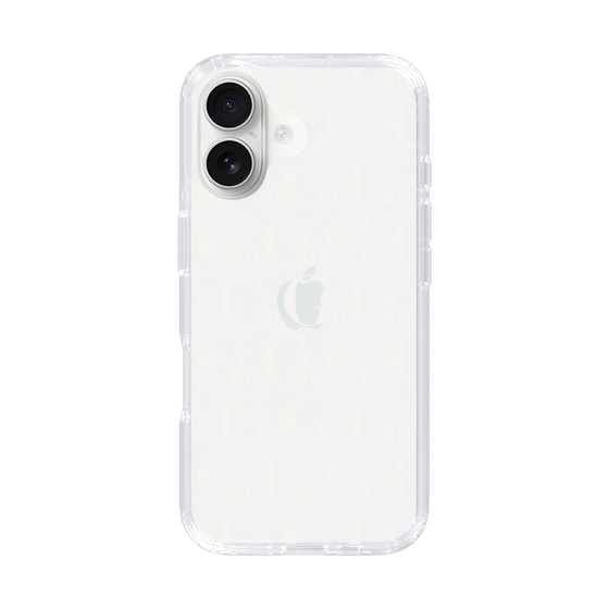 Slim Protection Case［ GYDA - Monogram - White ］