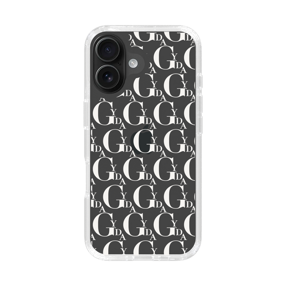 Slim Protection Case［ GYDA - Monogram - White ］