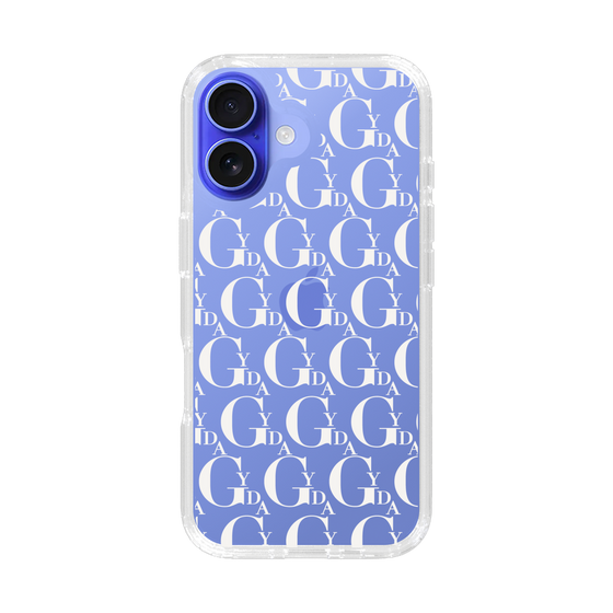 Slim Protection Case［ GYDA - Monogram - White ］