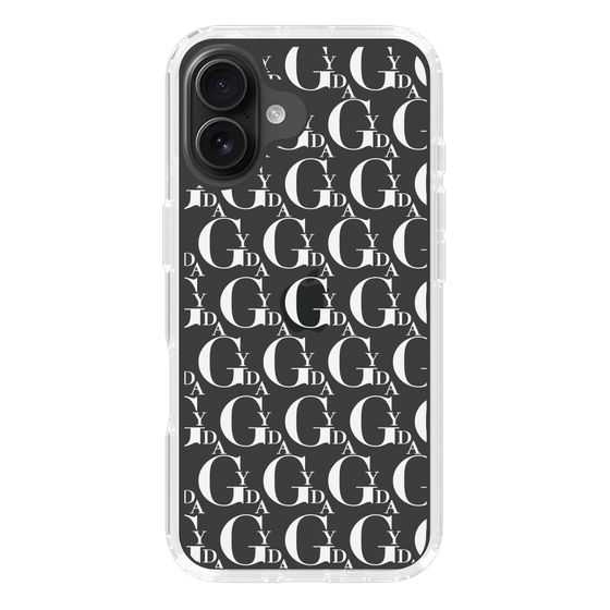 Slim Protection Case［ GYDA - Monogram - White ］