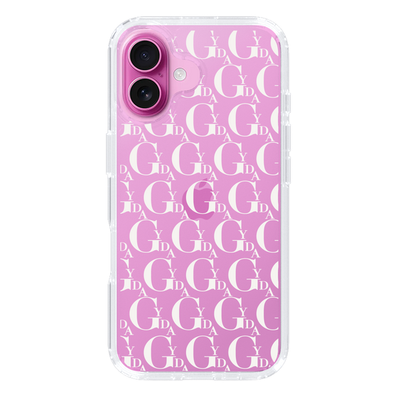Slim Protection Case［ GYDA - Monogram - White ］