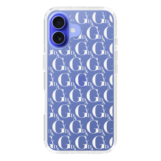 Slim Protection Case［ GYDA - Monogram - White ］