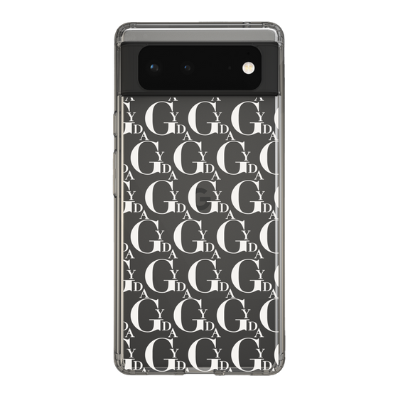Slim Protection Case［ GYDA - Monogram - White ］