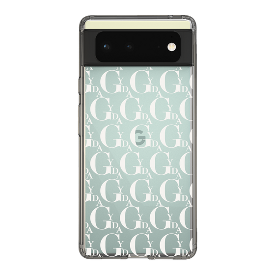 Slim Protection Case［ GYDA - Monogram - White ］
