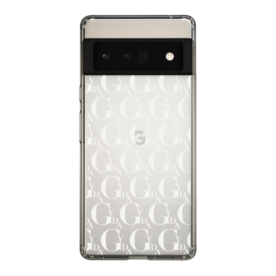 Slim Protection Case［ GYDA - Monogram - White ］