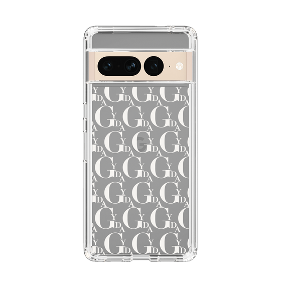 Slim Protection Case［ GYDA - Monogram - White ］