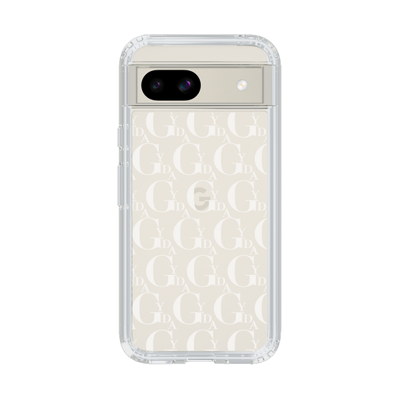 Slim Protection Case［ GYDA - Monogram - White ］