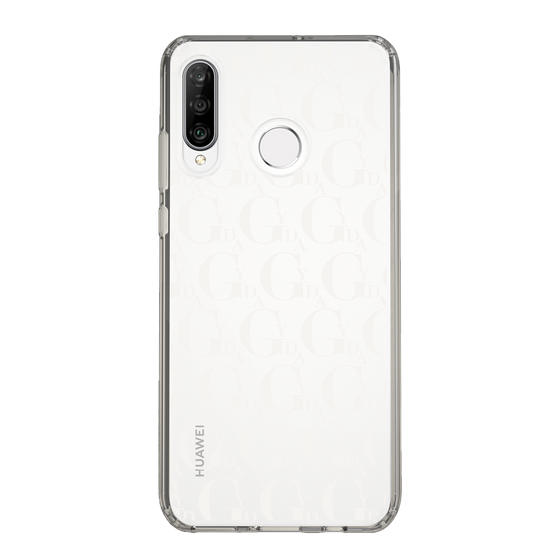 Slim Protection Case［ GYDA - Monogram - White ］