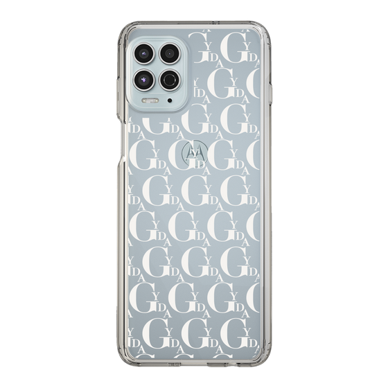 Slim Protection Case［ GYDA - Monogram - White ］