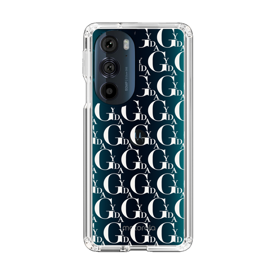 Slim Protection Case［ GYDA - Monogram - White ］