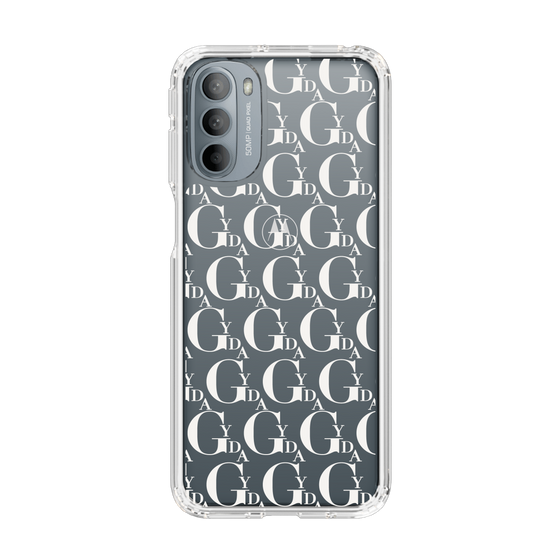 Slim Protection Case［ GYDA - Monogram - White ］