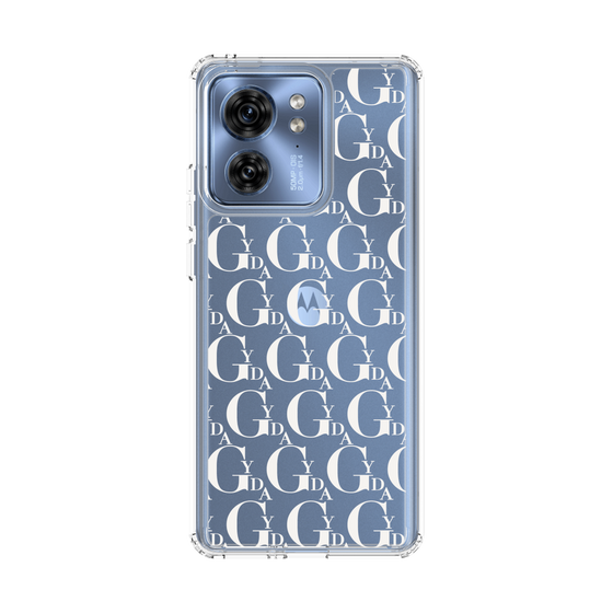 Slim Protection Case［ GYDA - Monogram - White ］
