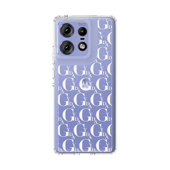 Slim Protection Case［ GYDA - Monogram - White ］
