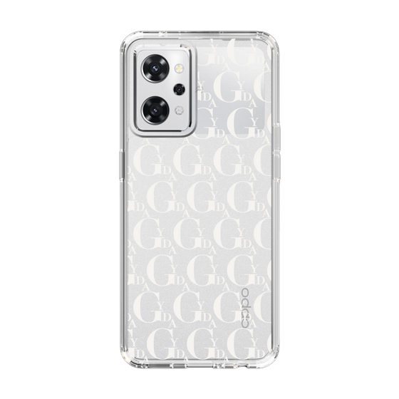 Slim Protection Case［ GYDA - Monogram - White ］