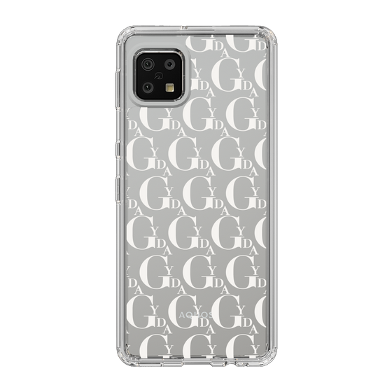 Slim Protection Case［ GYDA - Monogram - White ］