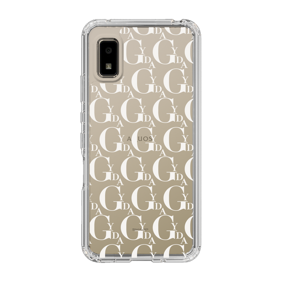 Slim Protection Case［ GYDA - Monogram - White ］