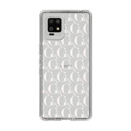 Slim Protection Case［ GYDA - Monogram - White ］