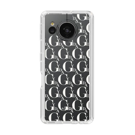 Slim Protection Case［ GYDA - Monogram - White ］