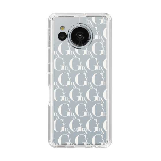 Slim Protection Case［ GYDA - Monogram - White ］