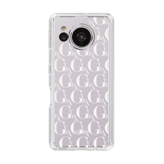 Slim Protection Case［ GYDA - Monogram - White ］