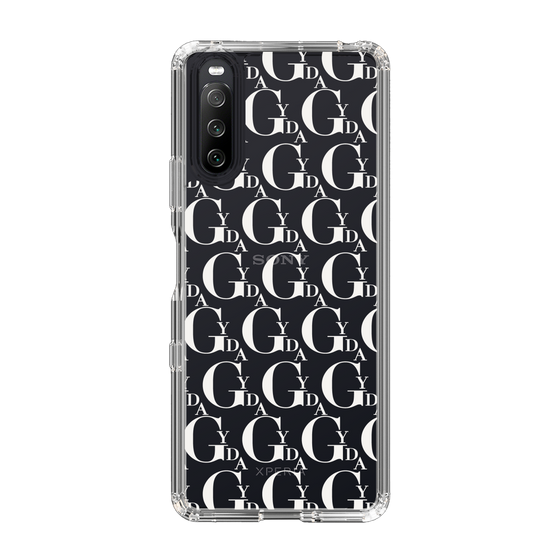 Slim Protection Case［ GYDA - Monogram - White ］