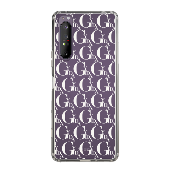 Slim Protection Case［ GYDA - Monogram - White ］