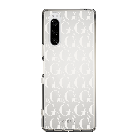 Slim Protection Case［ GYDA - Monogram - White ］