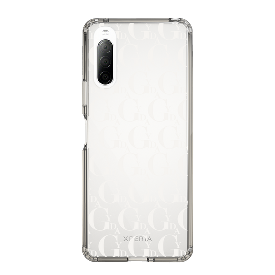 Slim Protection Case［ GYDA - Monogram - White ］