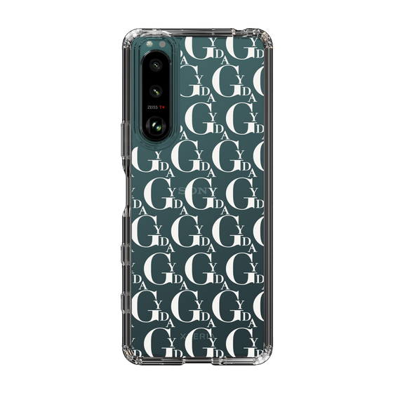 Slim Protection Case［ GYDA - Monogram - White ］