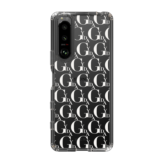 Slim Protection Case［ GYDA - Monogram - White ］