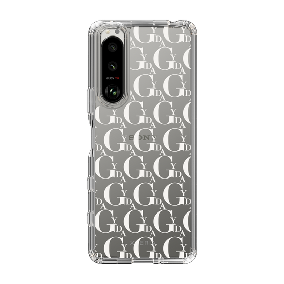 Slim Protection Case［ GYDA - Monogram - White ］