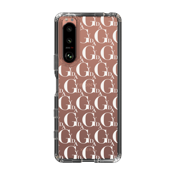 Slim Protection Case［ GYDA - Monogram - White ］