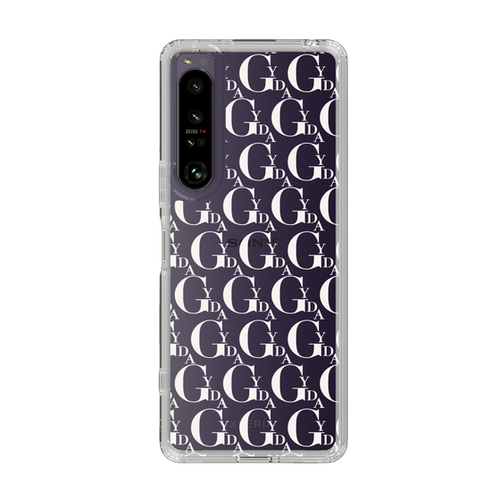 Slim Protection Case［ GYDA - Monogram - White ］