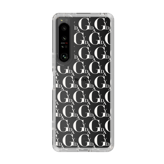 Slim Protection Case［ GYDA - Monogram - White ］