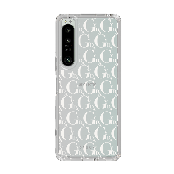 Slim Protection Case［ GYDA - Monogram - White ］