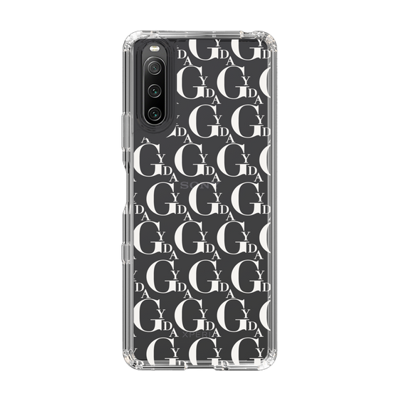 Slim Protection Case［ GYDA - Monogram - White ］