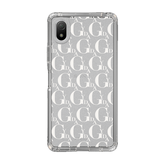 Slim Protection Case［ GYDA - Monogram - White ］