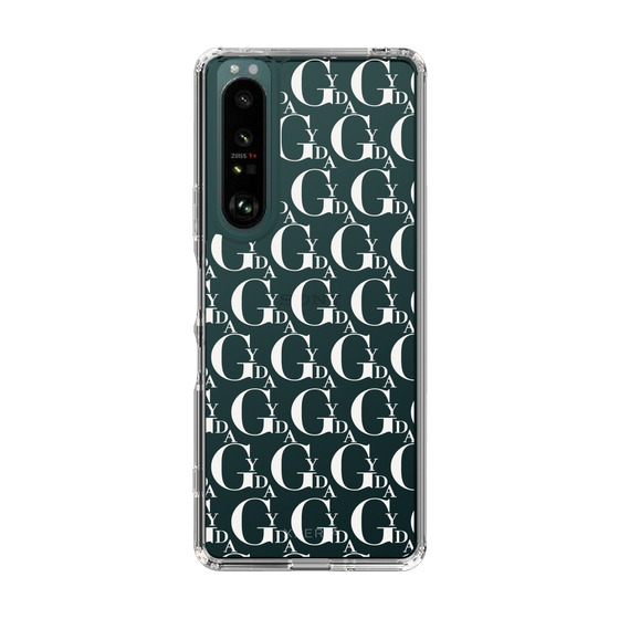 Slim Protection Case［ GYDA - Monogram - White ］