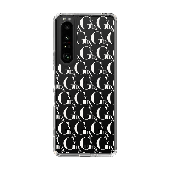 Slim Protection Case［ GYDA - Monogram - White ］