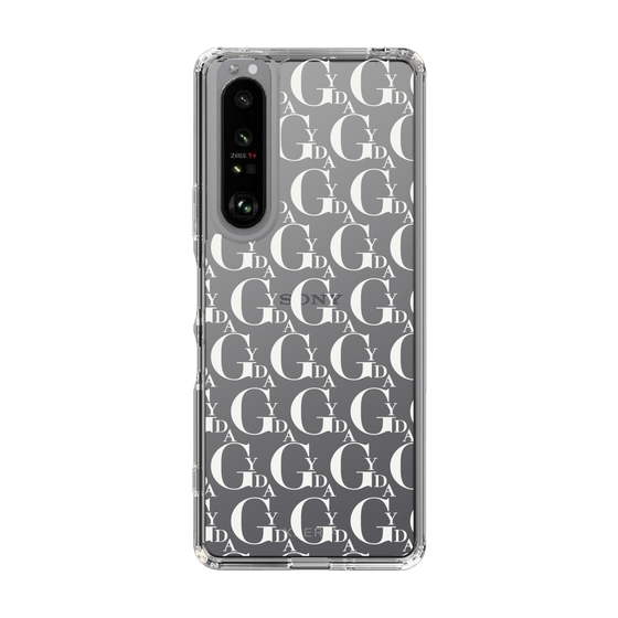 Slim Protection Case［ GYDA - Monogram - White ］
