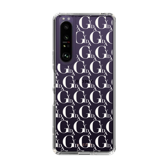 Slim Protection Case［ GYDA - Monogram - White ］