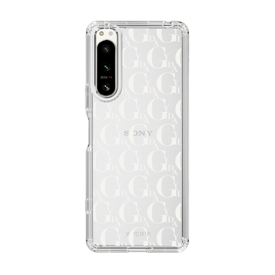 Slim Protection Case［ GYDA - Monogram - White ］