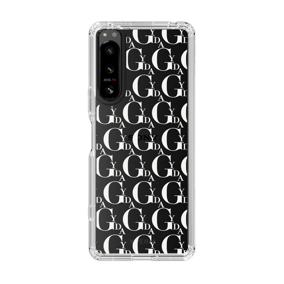 Slim Protection Case［ GYDA - Monogram - White ］