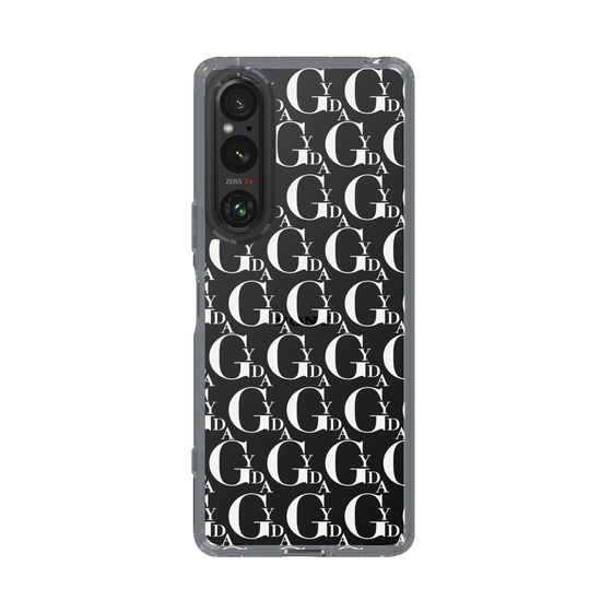 Slim Protection Case［ GYDA - Monogram - White ］