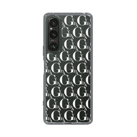 Slim Protection Case［ GYDA - Monogram - White ］