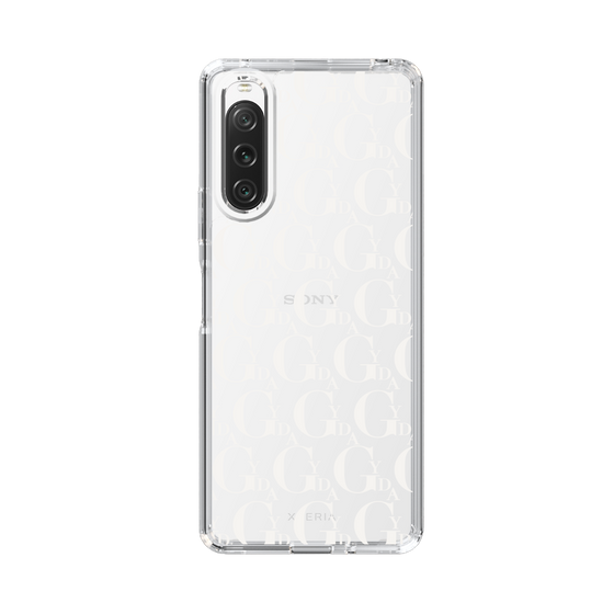 Slim Protection Case［ GYDA - Monogram - White ］