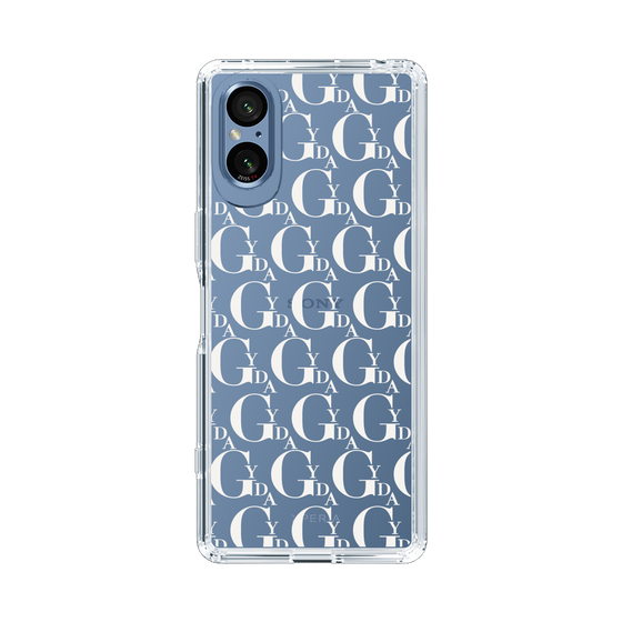 Slim Protection Case［ GYDA - Monogram - White ］