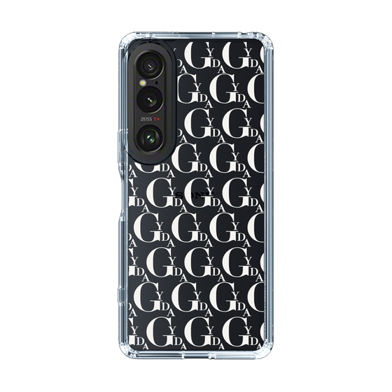 Slim Protection Case［ GYDA - Monogram - White ］
