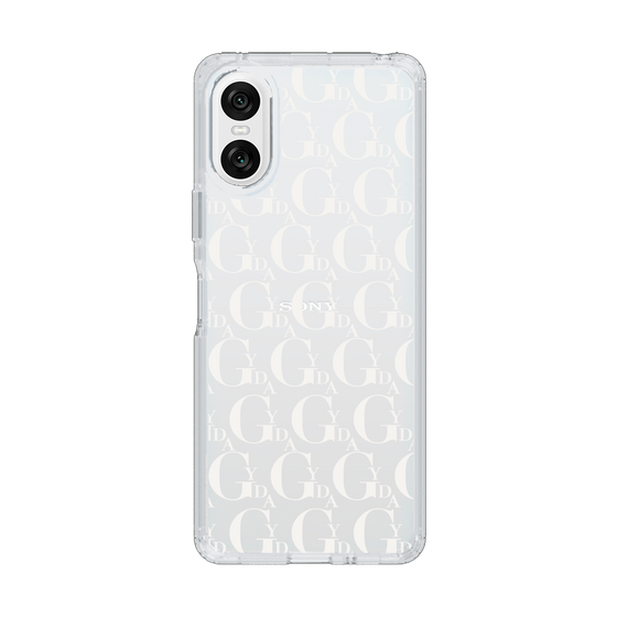 Slim Protection Case［ GYDA - Monogram - White ］