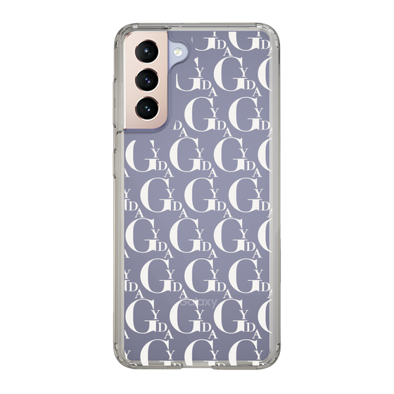 Slim Protection Case［ GYDA - Monogram - White ］